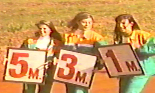 Um campeonato de velocidade na Terra, em 1997