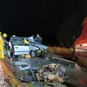Sogra e genro morrem em grave acidente na BR-280