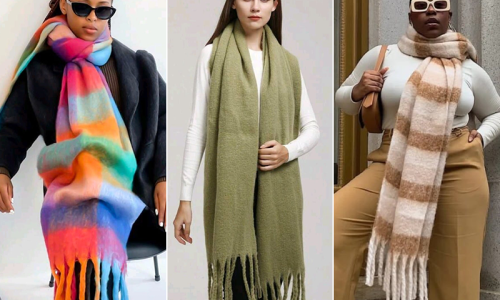 Maxi cachecol é a aposta certeira para elevar o estilo neste inverno