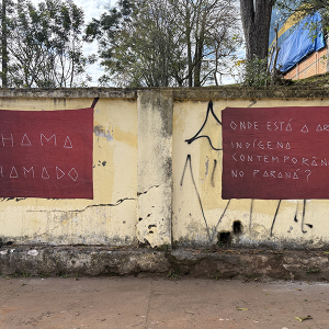 Bandeiras inusitadas em muro de escola despertam curiosidade; entenda o motivo