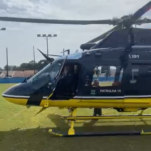 Em Rio Negro, também pelos céus, paciente é transportado para hospital