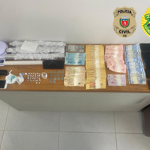 Operação conjunta das polícias Civil e Militar resulta na prisão de casal por tráfico de drogas