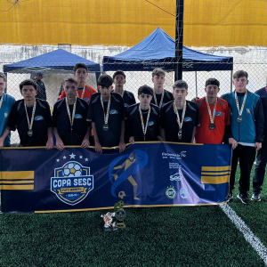 Equipe sub-15 de Rio Negro avança para fase regional em competição de futebol 7