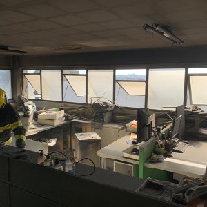 Incêndio em cartório mobiliza Corpo de Bombeiros