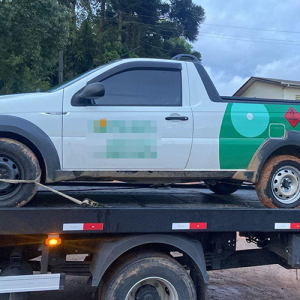 Caminhonete de gás é recuperada pela Polícia Militar poucas horas após furto