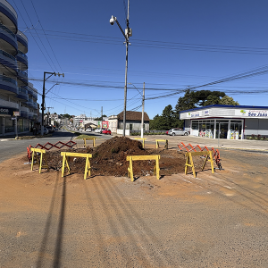 Rotatórias de Rio Negro entram em nova fase de obras; veja o que muda no trânsito