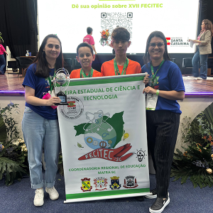Escola de Mafra conquista 2º lugar na XVII Feira Estadual de Ciência e Tecnologia