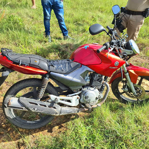 Em poucas horas, motocicleta furtada é recuperada
