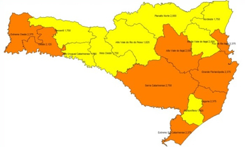 Covid-19: Planalto Norte reduz nível de risco de Grave para Alto