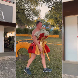 Floricultura viraliza ao usar “buquê humano” para divulgar presentes no Dia da Mulher