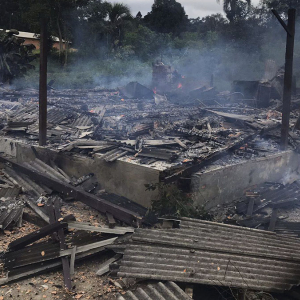 Incêndio destrói casa no interior de Itaiópolis