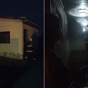 Casa vazia pega fogo e mobiliza Bombeiros Voluntários em Itaiópolis