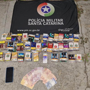 Homem invade posto e é preso com quase 200 maços de cigarro furtados