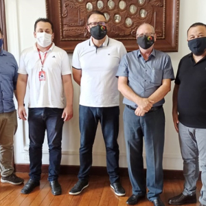 Riomafra Mix visita prefeitos de Mafra e Rio Negro