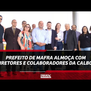Emerson Maas almoça com diretores e colaboradores da Calbos