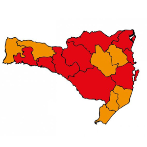 Planalto Norte e mais oito regiões de SC seguem em estado gravíssimo