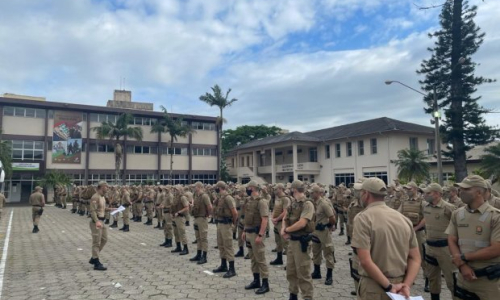 Governo de SC convoca 500 novos soldados da Polícia Militar