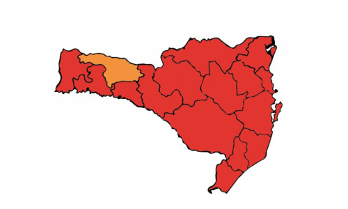 Mafra e Itaiópolis continuam em estado gravíssimo para covid-19 em SC