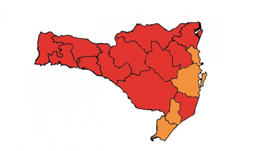 Planalto Norte segue em estado gravíssimo para covid-19 em SC