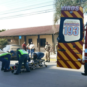 Idosa fica ferida em acidente de trânsito em Mafra