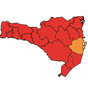 Aumentam as regiões em risco gravíssimo para covid-19 em Santa Catarina