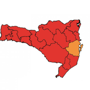 Das 16 regiões de SC, 15 estão em estado gravíssimo para covid-19