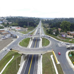 Obras vão alterar trânsito no viaduto da BR-116 com a BR-280, em Mafra