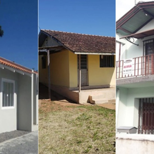 Confira quatro opções de casas disponíveis para locação em Riomafra