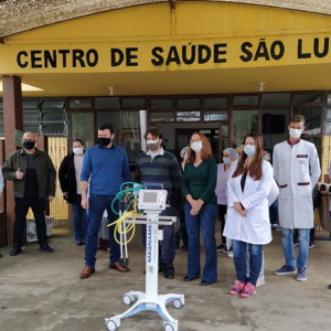 UBS São Luiz recebe respirador eletrônico em Campo do Tenente
