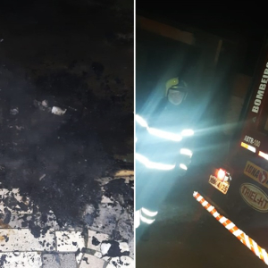 Mistério na Restinga: homem coloca fogo no portão da própria casa