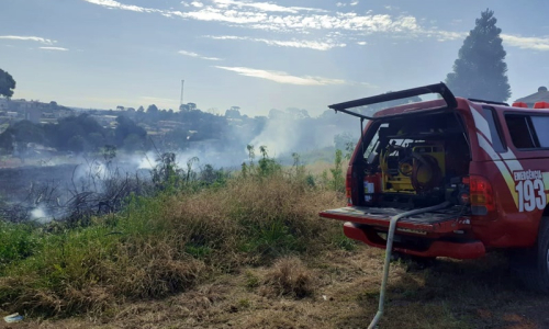 Incêndio atinge área de vegetação no Jardim América