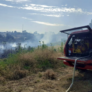 Incêndio atinge área de vegetação no Jardim América