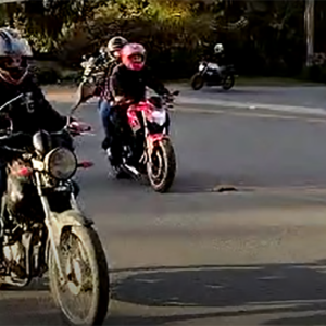 Maiara Gomes é homenageada por motociclistas em Itaiópolis