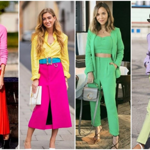 Conheça a tendência dos looks com cores vibrantes