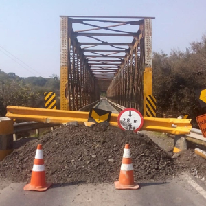 Ponte entre Lapa e Campo do Tenente fica interditada até 30 de agosto
