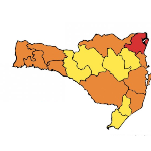 Apenas uma região está em alerta gravíssimo para a covid-19 em Santa Catarina
