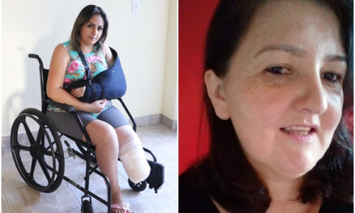 Sem conseguir andar, mulheres buscam ajuda para pagar tratamentos
