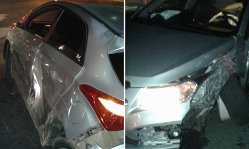 Três veículos se envolvem em engavetamento na BR-280, em Mafra