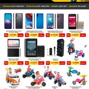 Celular por R$ 399,90 e bicicleta a partir de R$ 199,90. Confira as ofertas da Império dos Móveis