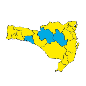 Santa Catarina: 14 regiões estão no nível alto e três no moderado para covid-19