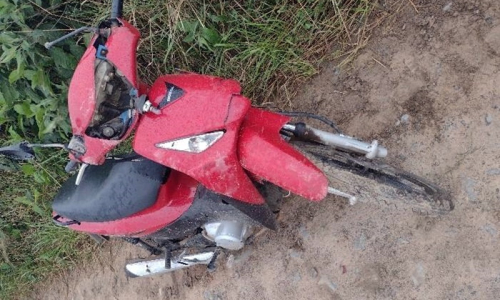 Colisão entre motos deixa mulher ferida em Bela Vista do Sul