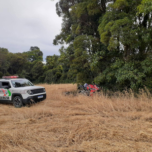 Moto roubada em Papanduva é encontrada no interior de Itaiópolis