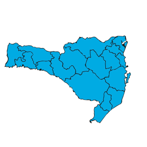 Tudo azul em Santa Catarina! Todas as regiões estão em nível moderado para a covid-19