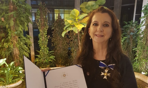 Rionegrense é condecorada pela Ordem de Rio Branco em Brasília
