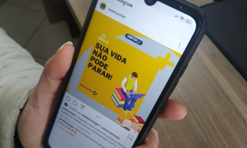 Uninter lança Instagram com dicas e informações sobre o Enem
