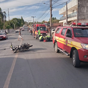 Motociclista fica ferido em acidente de trânsito na Restinga