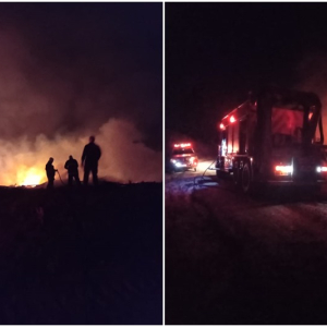 Incêndio atinge área de vegetação no interior de Mafra