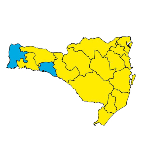 15 regiões de Santa Catarina estão no nível alto para a covid-19