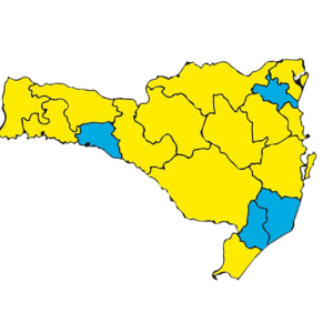 Mafra e Itaiópolis continuam no nível alto para a covid-19 em SC