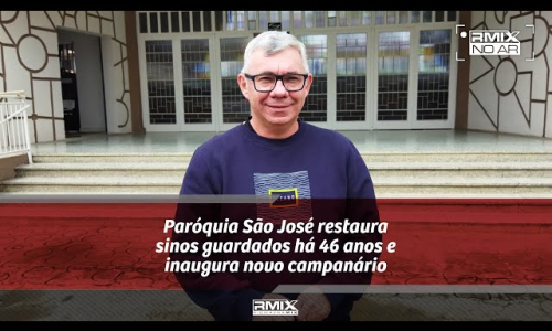 Paróquia São José restaura sinos guardados há 46 anos e inaugura novo campanário